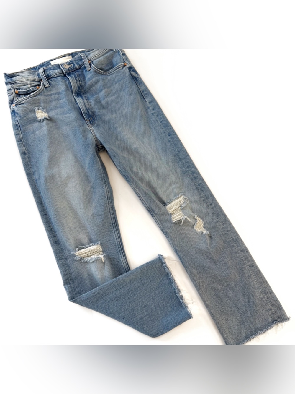 Mother Jeans Womens Size 29 High Waist Rider Skimp Distressed
